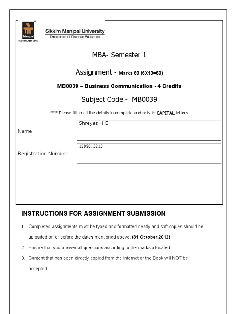 business communication assignment questions and answers introduction to business communication assignment